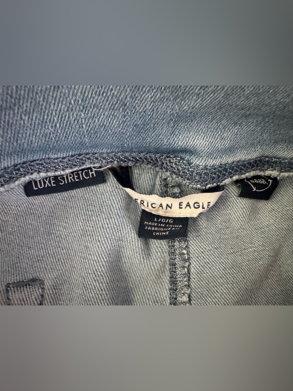 American Eagle Light Wash Bootcut Jeans Size Large - Picture 7 of 8